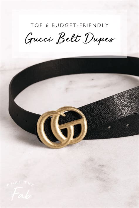 tan gucci belt dupe|Top 6 Budget.